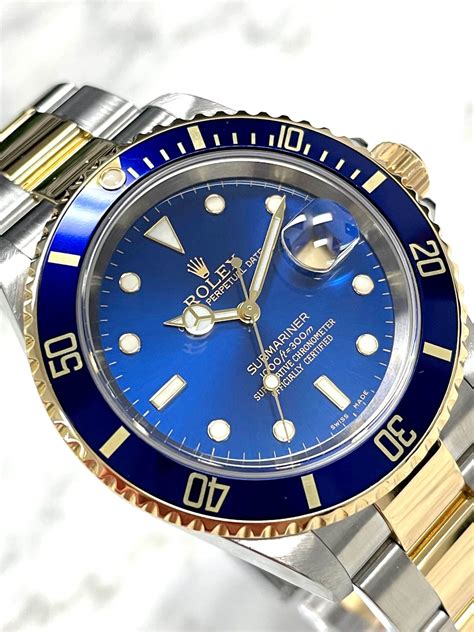 rolex submariner two tone blue|Rolex Submariner blue price new.